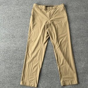 Duluth Trading Co Pants Mens 36x34 Beige Microfiber Standard Fit Khakis Casual